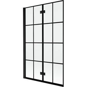 MEXEN - MIST vaňová zástena 110x150 cm 6mm 2-s, čierna, dekor, ľavá 8A9-110-002-70-77-L vyobraziť