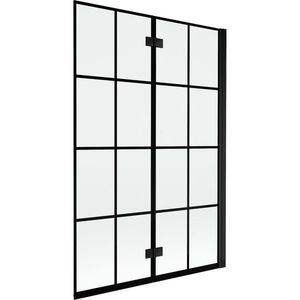 MEXEN - MIST vaňová zástena 120x150 cm 6mm 2-s, čierna, dekor, pravá 8A9-120-002-70-77-P vyobraziť