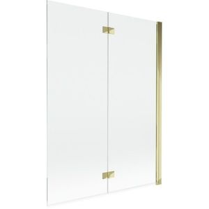 MEXEN - MIST vaňová zástena 130x150 cm 6mm 2-s, zlatá, číra, pravá 8A9-130-002-50-00-P vyobraziť