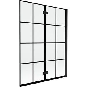MEXEN - MIST vaňová zástena 130x150 cm 6mm 2-s, čierna, dekor, pravá 8A9-130-002-70-77-P vyobraziť