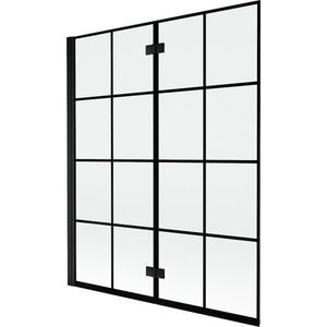 MEXEN - MIST vaňová zástena 140x150 cm 6mm 2-s, čierna, dekor, ľavá 8A9-140-002-70-77-L vyobraziť