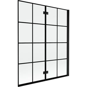 MEXEN - MIST vaňová zástena 140x150 cm 6mm 2-s, čierna, dekor, pravá 8A9-140-002-70-77-P vyobraziť