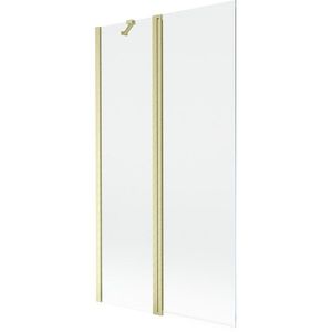 MEXEN - MIST vaňová zástena 100x150 cm 6mm f+s, zlatá kartáčovaná, číra 8A9-100-011-55-00 vyobraziť