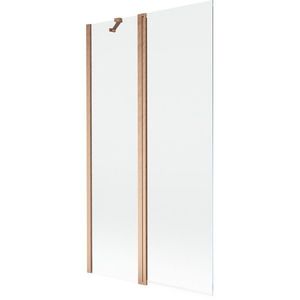 MEXEN - MIST vaňová zástena 100x150 cm 6mm f+s, meď kartáčovaná, číra 8A9-100-011-65-00 vyobraziť