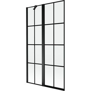 MEXEN - MIST vaňová zástena 100x150 cm 6mm f+s, čierna, dekor, ľavá 8A9-100-011-70-77-L vyobraziť