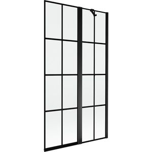 MEXEN - MIST vaňová zástena 100x150 cm 6mm f+s, čierna, dekor, pravá 8A9-100-011-70-77-P vyobraziť