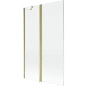 MEXEN - MIST vaňová zástena 110x150 cm 6mm f+s, zlatá kartáčovaná, číra 8A9-110-011-55-00 vyobraziť