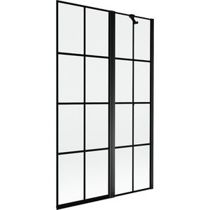 MEXEN - MIST vaňová zástena 110x150 cm 6mm f+s, čierna, dekor, pravá 8A9-110-011-70-77-P vyobraziť