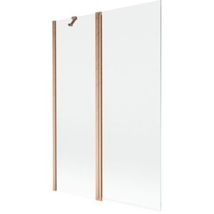 MEXEN - MIST vaňová zástena 120x150 cm 6mm f+s, meď kartáčovaná, číra 8A9-120-011-65-00 vyobraziť