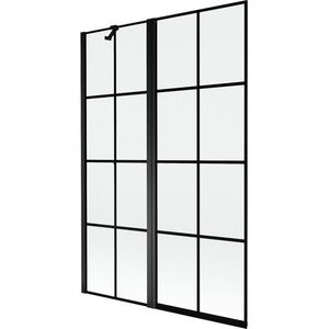 MEXEN - MIST vaňová zástena 120x150 cm 6mm f+s, čierna, dekor, ľavá 8A9-120-011-70-77-L vyobraziť