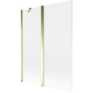 MEXEN - MIST vaňová zástena 130x150 cm 6mm f+s, zlatá, číra 8A9-130-011-50-00 vyobraziť