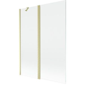MEXEN - MIST vaňová zástena 130x150 cm 6mm f+s, zlatá kartáčovaná, číra 8A9-130-011-55-00 vyobraziť