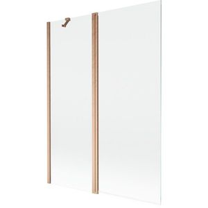 MEXEN - MIST vaňová zástena 130x150 cm 6mm f+s, meď kartáčovaná, číra 8A9-130-011-65-00 vyobraziť