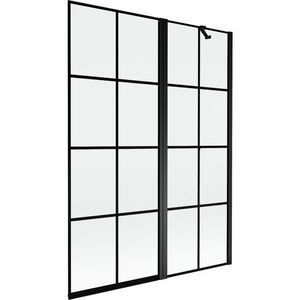 MEXEN - MIST vaňová zástena 130x150 cm 6mm f+s, čierna, dekor, pravá 8A9-130-011-70-77-P vyobraziť