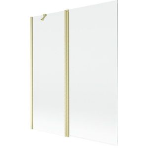 MEXEN - MIST vaňová zástena 140x150 cm 6mm f+s, zlatá kartáčovaná, číra 8A9-140-011-55-00 vyobraziť