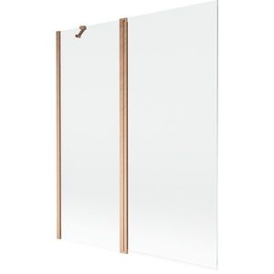 MEXEN - MIST vaňová zástena 140x150 cm 6mm f+s, meď kartáčovaná, číra 8A9-140-011-65-00 vyobraziť