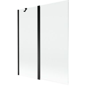 MEXEN - MIST vaňová zástena 140x150 cm 6mm f+s, čierna, číra 8A9-140-011-70-00 vyobraziť