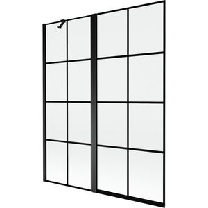 MEXEN - MIST vaňová zástena 140x150 cm 6mm f+s, čierna, dekor, ľavá 8A9-140-011-70-77-L vyobraziť