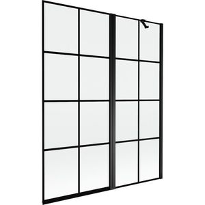 MEXEN - MIST vaňová zástena 140x150 cm 6mm f+s, čierna, dekor, pravá 8A9-140-011-70-77-P vyobraziť