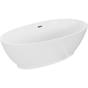 MEXEN/S - Bilbao voľne stojaca vaňa 180 x 90, biela, sifón a prepad ružové zlato 51311809000-60 vyobraziť