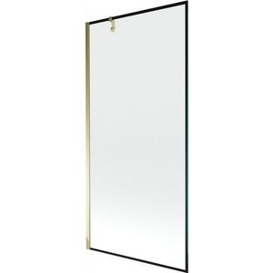 MEXEN/S - Next vaňová zástena FIX 100 x 150, čierna dekor, zlatá 895-100-000-00-70-50 vyobraziť