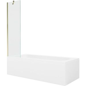 MEXEN/S - Vega obdĺžniková vaňa 170 x 70 cm s panelom + vaňová zástena 50, transparent, zlatá 550117070X9505000050 vyobraziť