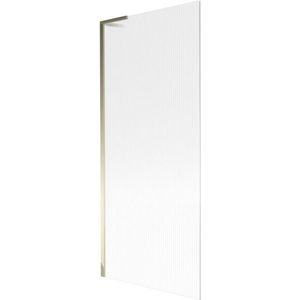 MEXEN/S - Next L vaňová zástena FIX 80 x 150, prúžky, zlatá 895-080-000-03-09-50 vyobraziť