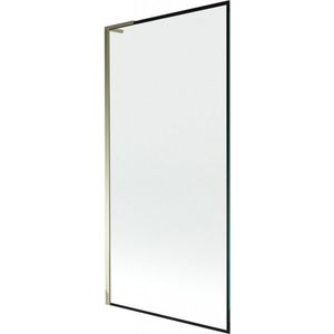 MEXEN/S - Next L vaňová zástena FIX 90 x 150, čierna vzor, zlatá 895-090-000-03-70-50 vyobraziť