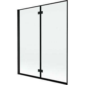 MEXEN - MIST vaňová zástena 140x150 cm 6mm 2-s, čierna, okraj, ľavá 8A9-140-002-70-70-L vyobraziť