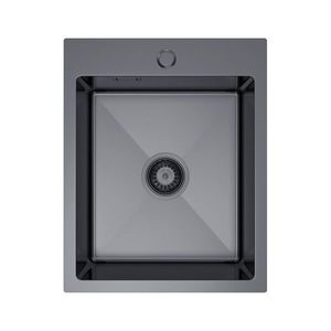 VELAZO Jednokomorový oceľový drez 40 x 50 cm PVD grafit, Velazo VELAZ4050B vyobraziť