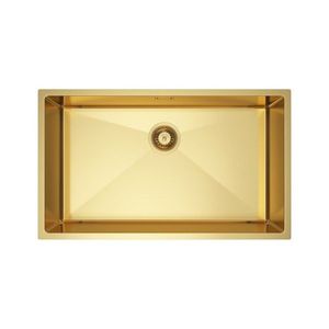 VELAZO Zlatý oceľový drez s jednou misou - 74 x 44 cm, Velazo VELAZ7444G vyobraziť