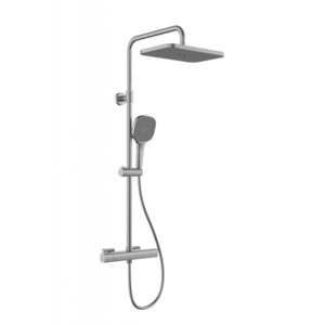 KFA - Malaga sprcha s termostatickou batériou, dažďová, nástenná, PVD gun metal grey 5756-910-61 vyobraziť