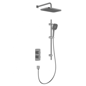 KFA KFA - Malaga sprchový set, termostatický, podtynkový s posuvným držiakom, PVD gun metal 5759-301-61 vyobraziť