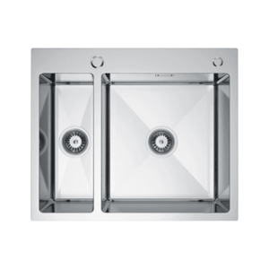 VELAZO VELAZO - Oceľový drez s jednou a pol misou 61 x 51, nerezová oceľ, so sifónom VELAZ6151 vyobraziť