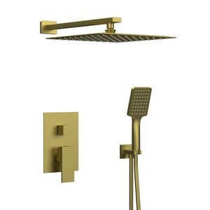 SAPHO SAPHO - CUBEMIX podomietkový sprchový set s pákovou batériou, 2 výstupy, vyústenie, zlato mat CM042GB-01 vyobraziť