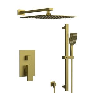 SAPHO - CUBEMIX podomietková sprchová súprava s pákovou batériou, 2 výstupy, zlato mat CM042GB-02 vyobraziť