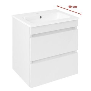 SAPHO - EZARA umývadlová skrinka 48x54x39cm, biela lesk EZ492-3030 vyobraziť