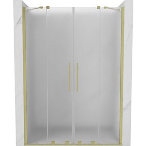 MEXEN/S - Velar Duo posuvné sprchové dvere 150, dekor, zlatá kartáčovaná 871-150-000-32-55 vyobraziť