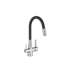 INVENA INVENA - Drezová batéria s filtrom MAGIC chróm / čierna BZ-08-F08-V vyobraziť