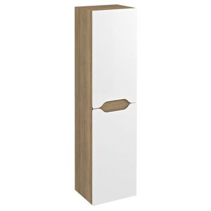 SAPHO - WAVE skrinka vysoká 35x140x30cm, ľavá/pravá, biela/dub cuneo WA245-3025 vyobraziť