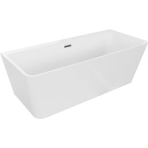 MEXEN/S - Volta vaňa voľne stojaca rohová 150 x 75, biela, sifón a prepad grafit kartáčovaná 51131507500-66 vyobraziť