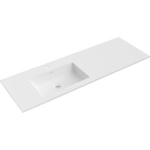 MEXEN - Otis umývadlo zapustené do dosky ľavá 141 x 46, 5, biela mat 25181401L vyobraziť