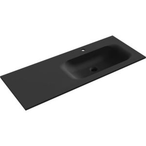 MEXEN - Vela umývadlo zapustené do dosky pravá 121 x 46, 5, čierna mat 25231271P vyobraziť