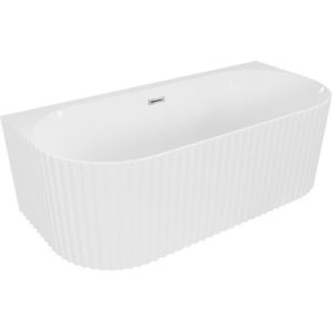 MEXEN/S - Sella voľne stojaca vaňa nástenná reliéf 150 x 75, biela lesk, sifón a prepad chróm 52711507500-01 vyobraziť