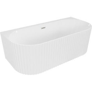 MEXEN/S - Sella voľne stojaca vaňa nástenná reliéf 150 x 75, biela lesk, sifón a prepad nikel kartáčovaný 52711507500-97 vyobraziť