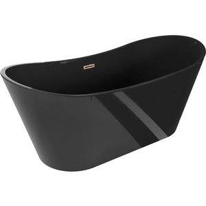 MEXEN/S - Montana vaňa voľne stojaca 170 x 80, čierna, sifón a prepad ružové zlato 52011708070-60 vyobraziť