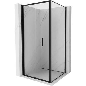 MEXEN/S - Exo sprchovací kút skladacie dvere 90 x 90, transparent, čierna 816-090-090-70-00 vyobraziť