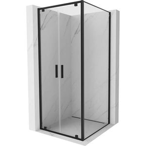 MEXEN/S - Exo sprchovací kút dvere krídlové 90 x 90, transparent, čierna 8182-090-090-70-00 vyobraziť