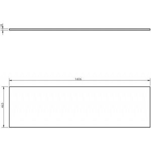 MEXEN - Uni vrchná doska 160, biela mat 91AXX-1604-464-18-01 vyobraziť