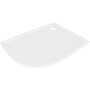 MEXEN - Flow Sprchová vanička štvrťkruh asymetrická slim pravá 100 x 80, biela lesk 46Q108010R vyobraziť